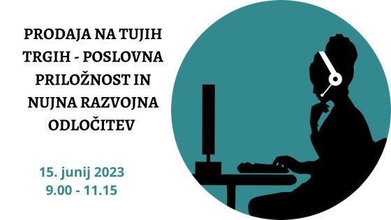 Prodaja na tujih trgih - poslovna priložnost in nujna razvojna odločitev