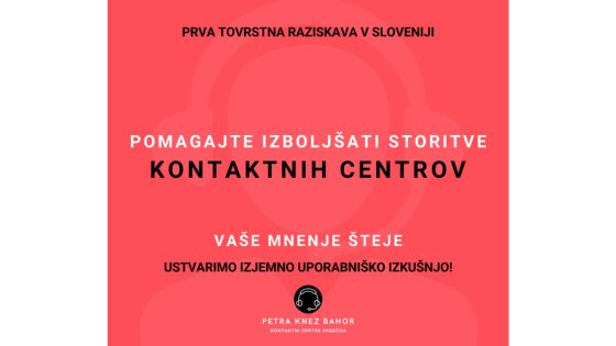 Raziskava: Zadovoljstvo s centri za podporo strank