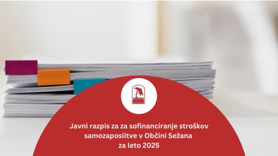 Javni razpis za sofinanciranje stroškov samozaposlitve v Občini Sežana za leto 2025